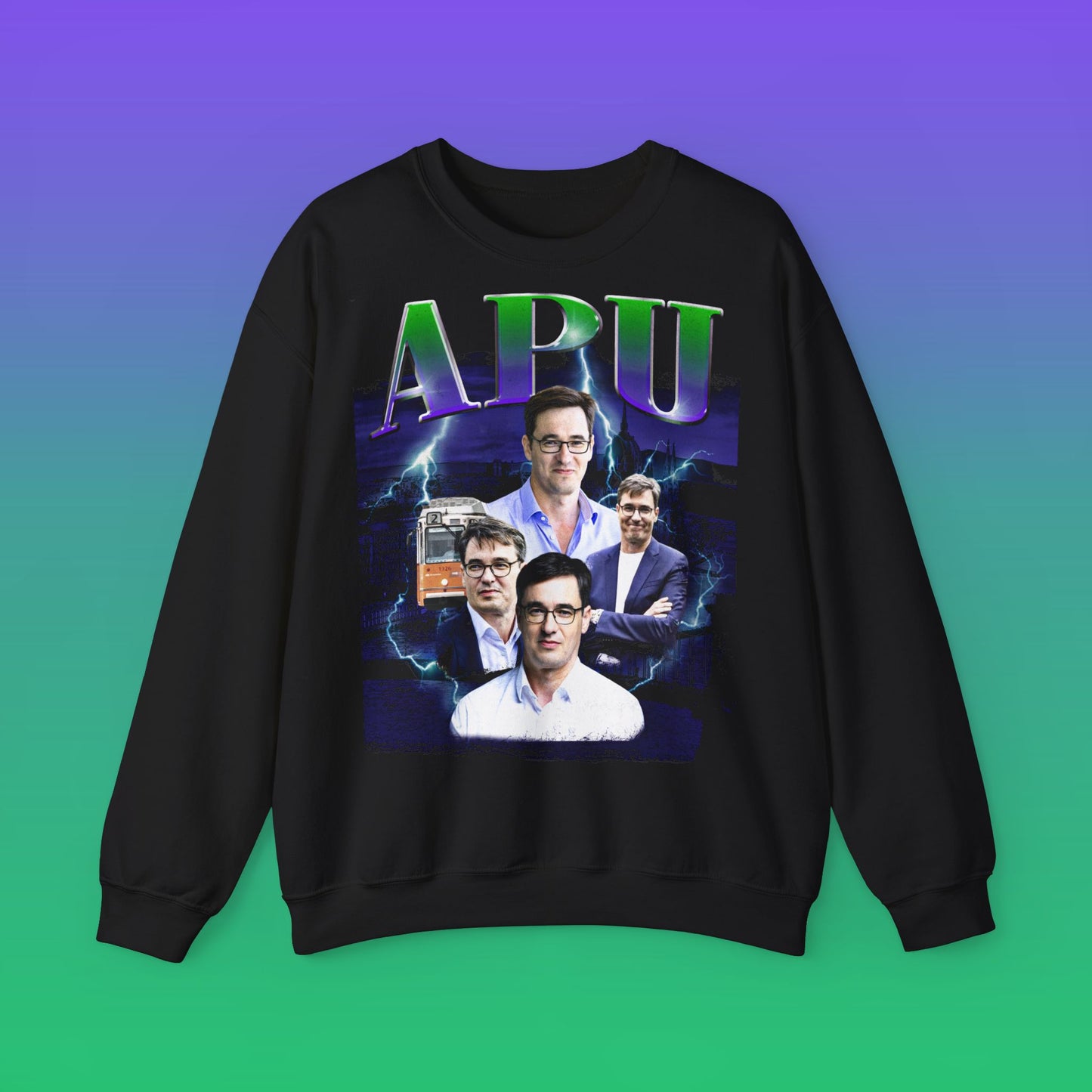 Karácsony Gergely APU vintage 90-es évek Crewneck Pulcsi